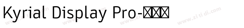 Kyrial Display Pro字体转换